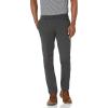 Dockers Men’s Slim Fit Signature Khaki Lux Cotton Stretch Pants(Charcoal Heather)