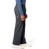 Dockers Mens Relaxed Fit Comfort Khaki Pants – Pleated(Dark Charcoal Heather)
