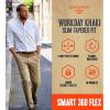 Dockers Men’s Classic Fit Workday Khaki Smart 360 FLEX Pants (Standard and Big & Tall)(Beige)