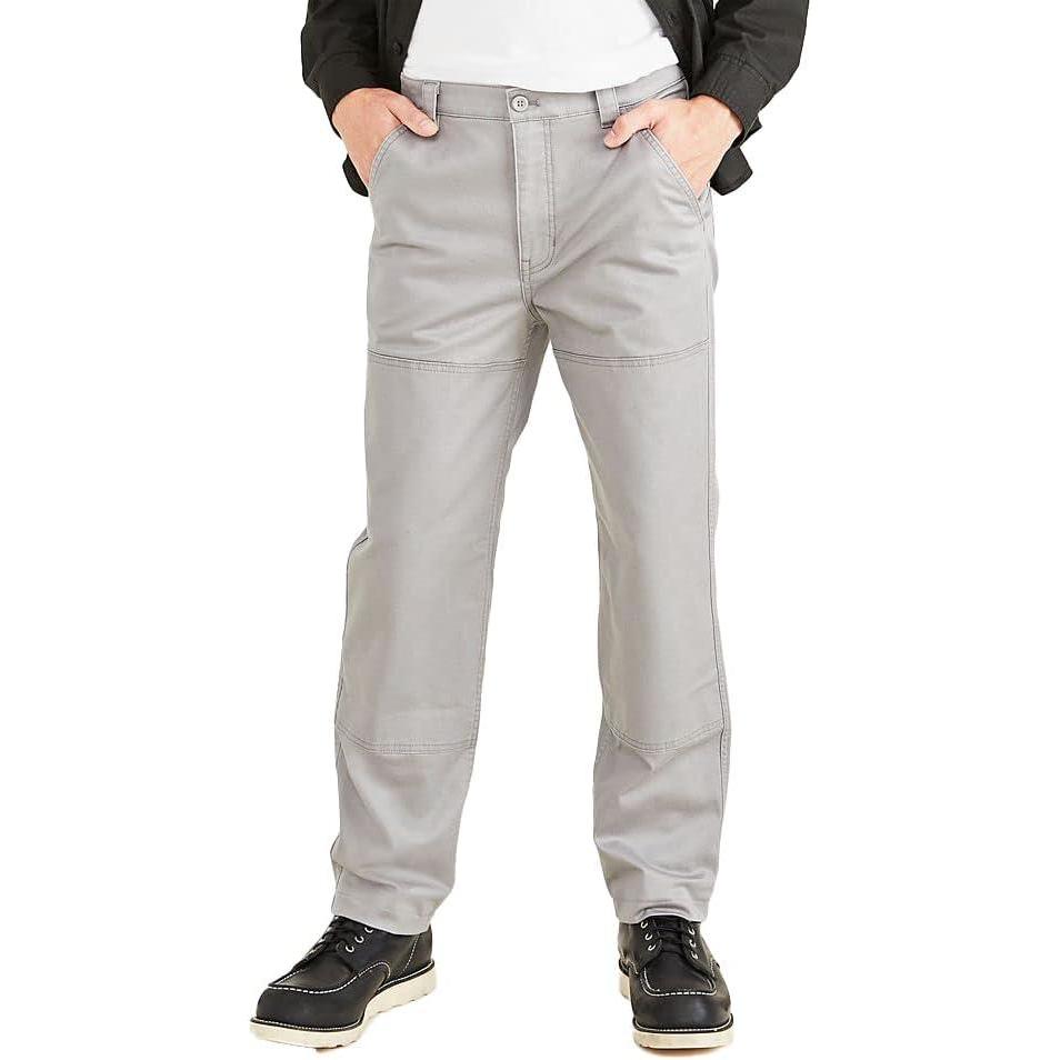 imageDockers Mens Straight Fit Utility PantsSharkskin Grey