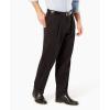 Dockers Men’s Relaxed Fit Comfort Khaki Pants – Pleated(Black Metal)