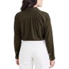 DOCKERS Womens Regular Favorite Long Sleeve Collared Shirt(Forest Night (Flannel))