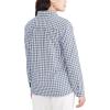 DOCKERS Womens Regular Favorite Long Sleeve Collared Shirt(Port Blue Fusion – Plaid (Twill))