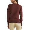 DOCKERS womens Women’s Crewneck Sweater Regular Fit(Bitter Chocolate Burgundy)