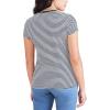 Dockers Women’s Slim Fit Cotton Slub Jersey Favorite Crew T-Shirt(Navy Blazer Stripe)