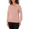 DOCKERS womens Women’s Crewneck Sweater Regular Fit(Old Rose Pink)