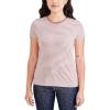 Dockers Women’s Slim Fit Cotton Slub Jersey Favorite Crew T-Shirt(Lucent White Stripe)