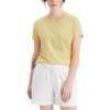 Dockers Women’s Slim Fit Cotton Slub Jersey Favorite Crew T-Shirt(Pineapple Slice)