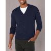 DOCKERS Men’s Regular Fit Long Sleeve Cardigan Sweater(Navy Blazer)