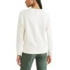 DOCKERS Women’s Classic Fit Brushed Terry Icon Sweatshirt(Egret Cream)