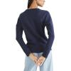 DOCKERS Women’s Classic Fit Brushed Terry Icon Sweatshirt(Navy Blazer)
