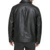 DOCKERS mens James Faux Leather Jacket(Black Modern Zip)