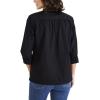 Dockers Women’s Regular Fit Long Sleeve Button Down Shirt(Beautiful Black (Poplin))