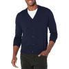 DOCKERS Men’s Regular Fit Long Sleeve Cardigan Sweater(Navy Blazer)