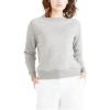 DOCKERS Women’s Classic Fit Brushed Terry Icon Sweatshirt(Heather Grey)