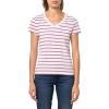 DOCKERS Women’s Slim Fit Short Sleeve Favorite V-Neck Tee Shirt(Nevin Dry Rose)