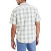 DOCKERS Men’s Regular Fit Short Sleeve Casual Shirt (Standard and Big & Tall)(Green Milieu Plaid)