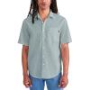 DOCKERS Men’s Regular Fit Short Sleeve Casual Shirt (Standard and Big & Tall)(Green Harbor Grey)