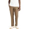 Dockers Men’s Classic Fit Easy Khaki Pants – Pleated (Standard and Big & Tall)(Brownstone)