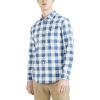 Dockers Men’s Classic Fit Long Sleeve Signature Comfort Flex Shirt (Standard and Big & Tall)(Blue Buffalo Check)