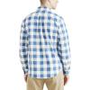 Dockers Men’s Classic Fit Long Sleeve Signature Comfort Flex Shirt (Standard and Big & Tall)(Blue Buffalo Check)