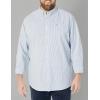 Dockers Men’s Classic Fit Long Sleeve Signature Comfort Flex Shirt (Standard and Big & Tall)(Delft Blue Stripe)