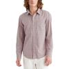 Dockers Men’s Regular Fit Long Sleeve Casual Shirt (Regular and Big & Tall)(Ephemeral Slub Fawn Plaid)