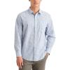 Dockers Men’s Regular Fit Long Sleeve Casual Shirt (Regular and Big & Tall)(Grove Floral Bel Air Blue)