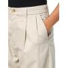 DOCKERS Womens Women’s Signature Pleated Khaki High Wide with Stain Defender®(Grit)