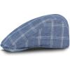 DOCKERS mens Ivy Newsboy Hat(Blue)