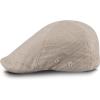 Dockers Men’s Ivy Newsboy Hat(Khaki Microcheck)
