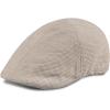Dockers Men’s Ivy Newsboy Hat(Khaki Microcheck)