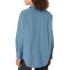 DOCKERS Womens Relaxed Fit Long Sleeve Shirt Jacket((New) Blue Fusion (Canvas))