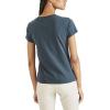 DOCKERS Womens Slim Fit Short Sleeve Favorite V-Neck Tee Shirt(Magical Forest Teal)