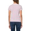 DOCKERS Womens Slim Fit Short Sleeve Favorite V-Neck Tee Shirt(Nevin Dry Rose)