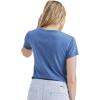 DOCKERS Womens Slim Fit Short Sleeve Favorite V-Neck Tee Shirt(Oceanview Blue)