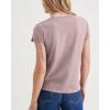 DOCKERS Womens Slim Fit Short Sleeve Favorite V-Neck Tee Shirt(Purple Dove)