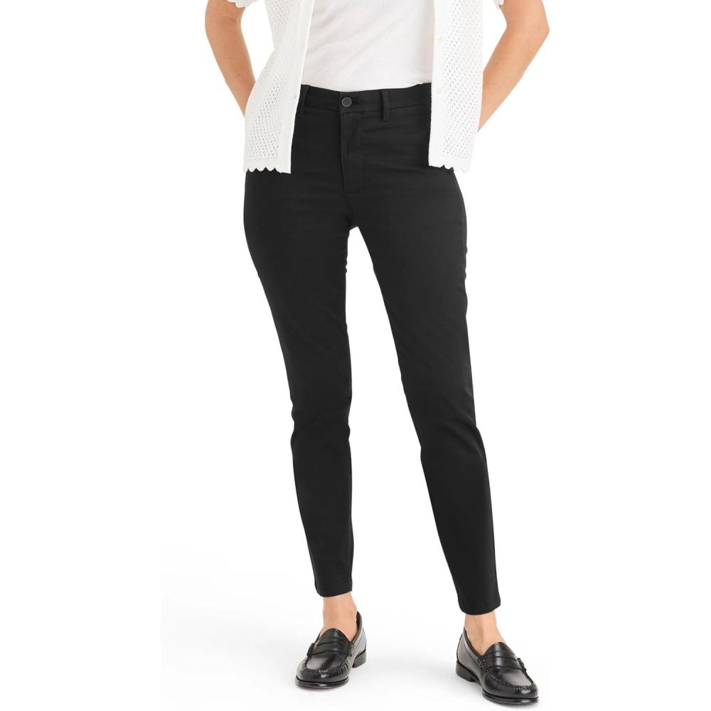 imageDockers Womens Weekend Chino MidRise Skinny Beautiful Black 31