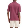 DOCKERS Men’s Regular Fit Short Sleeve Performance Pique Polo(Dockers Serif Dry Rose Embroidery)