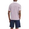 DOCKERS Men’s Regular Fit Short Sleeve Performance Pique Polo(Marlette Lucent White Rose Stripe)