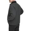 DOCKERS Men’s Wool Blend Zip Up Jacket with Quilted Bib(Charcoal (Without Bib))