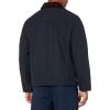 DOCKERS Men’s Wool Blend Zip Up Jacket with Quilted Bib(Navy (Without Bib))