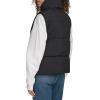 DOCKERS womens Ultra Filled Quilted Bubble Puffer Vest(Black)