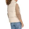 DOCKERS womens Ultra Filled Quilted Bubble Puffer Vest(Khaki)