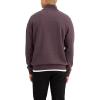 Dockers Men’s Regular Fit Long Sleeve 1/4 Zip Fleece Sweatshirt(Heather Winetasting)