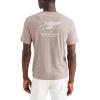 Dockers Mens Slim Fit Short Sleeve Graphic Tee Shirt(Fluke Pocket Fawn)