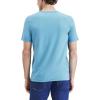 Dockers Mens Slim Fit Short Sleeve Graphic Tee Shirt(Navagio Bay Blue)