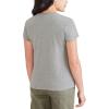 Dockers Women’s Slim Short Sleeve Graphic Tee Shirt(Heather Grey – Navy Blazer Dockers Script)