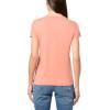 Dockers Women’s Slim Short Sleeve Graphic Tee Shirt((New) Poppy Tawny Orange)