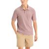 DOCKERS Men’s Regular Fit Short Sleeve Performance Pique Polo(Pale Mauve)